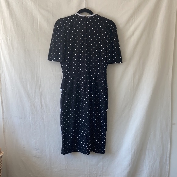 Vintage Ladies Polka Dot Dress Made In Paris - Picture 5 of 5